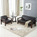 Simple Leisure Handrail Solid Wood Sofa For Cafe Bar Restaurant