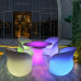 LED Lighted Table Chair Bar TKV Set Sofa for Bars Nightclubs and Outdoors Creative SevenColored Furniture