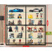 LEGO Display Cabinet Gifts Toys Shelf Dustproof Home Transparent Glass Display Cabinet Action Models Display Cabinet
