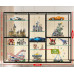 LEGO Display Cabinet Gifts Toys Shelf Dustproof Home Transparent Glass Display Cabinet Action Models Display Cabinet