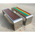 Outdoor Park Bench Iron Plastic Seating Public Mall Outdoor Park Bench Iron Plastic Seating Public Mall