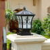 Column Head Lamp Solar Outdoor Courtyard Lamp