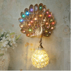 Peacock Wall Lamp Outdoor Lamp
