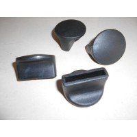 Hard Rubber Replacement Feet Glide for Le Corbusier LC4 Chaise Lounge Chair