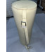Cream Italian Leather Pillow Bolster For Le Corbusier LC4 Chaise Lounge Chair