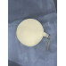 Cream Italian Leather Pillow Bolster For Le Corbusier LC4 Chaise Lounge Chair
