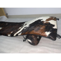 Le Corbusier LC4 Chaise Lounge Chair Cushion and Strap in Tri-Color Pony Skin Leather Le Corbusier LC4 Chaise Lounge Chair Cushion and Strap in Tri-Color Pony Skin Leather