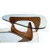 Replacement Leg Base Frame In Light Walnut Wood For Noguchi Table