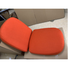 Replacement Cushions For Ball Chair In Orange Color And Fabric
