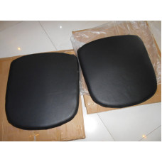 Replacement Cushions For Ball Chair in Black Top Grain Leather