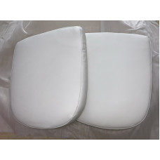 Replacement Cushions For Ball Chair in White Nappa Leather