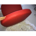 Replacement Cushions For Pod Chair In Red Color And PU Leather