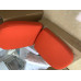Replacement Cushions For Pod Chair In Orange Color And Fabric