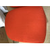 Replacement Cushions For Pod Chair In Orange Color And Fabric