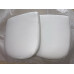 Replacement Cushions For Pod Chair in White Nappa Leather