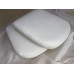 Replacement Cushions For Pod Chair in White Nappa Leather