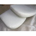 Replacement Cushions For Pod Chair in White Nappa Leather