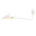 Serge Mouille Style L Shape Single Arm Wall Lamp