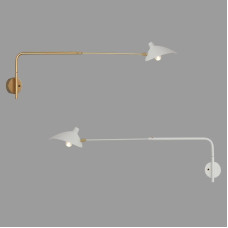 Serge Mouille Line Style Golden Color Wall Lamp