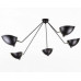 Serge Mouille Style 5 Arms Pendant Ceiling Lamp