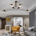 Serge Mouille Style Six Arm Ceiling Lamp Reproduction Lightings