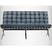 Fabric Barcelona Style Loveseat Two Seaters Sofa Fabric Barcelona Style Loveseat Two Seaters Sofa