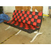 Red And Black Barcelona Checked Loveseat Two Seaters Sofa