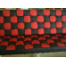 Red And Black Barcelona Checked Loveseat Two Seaters Sofa