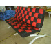 Red And Black Barcelona Checked Loveseat Two Seaters Sofa