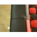 Red And Black Barcelona Checked Loveseat Two Seaters Sofa