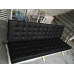 Barcelona Style Three Seaters Sofa In Top Grain Leather