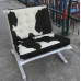 Cowhide Barcelona Style Three Seaters Sofa With No Piping Cowhide Barcelona Style Three Seaters Sofa With No Piping