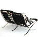 Cowhide Barcelona Style Three Seaters Sofa Cowhide Barcelona Style Three Seaters Sofa