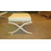 Barcelona Style Ottoman in Italian Leather and PU Leather