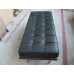 Black Barcelona Short Bench In Wooden Frame Black Barcelona Short Bench In Wooden Frame