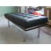 Black Barcelona Short Bench In Wooden Frame Black Barcelona Short Bench In Wooden Frame
