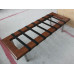 Black Barcelona Short Bench In Wooden Frame Black Barcelona Short Bench In Wooden Frame