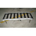 Black Barcelona Short Bench In Stainless Steel Frame