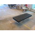 Black Barcelona Short Bench In Stainless Steel Frame