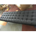 Black Barcelona Long Bench In Stainless Steel Frame Black Barcelona Long Bench In Stainless Steel Frame