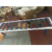 Black Barcelona Long Bench In Stainless Steel Frame Black Barcelona Long Bench In Stainless Steel Frame