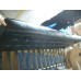 Black Barcelona Long Bench In Stainless Steel Frame Black Barcelona Long Bench In Stainless Steel Frame