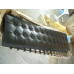 Black Barcelona Long Bench In Stainless Steel Frame Black Barcelona Long Bench In Stainless Steel Frame