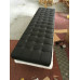 Black Barcelona Long Bench In Stainless Steel Frame Black Barcelona Long Bench In Stainless Steel Frame