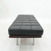 Black Barcelona Long Bench In Wooden Frame Black Barcelona Long Bench In Wooden Frame