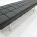 Black Barcelona Long Bench In Wooden Frame Black Barcelona Long Bench In Wooden Frame