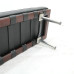 Black Barcelona Long Bench In Wooden Frame Black Barcelona Long Bench In Wooden Frame