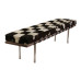 Cowhide Barcelona Style Bench With No Piping
