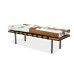 Pony Skin Leather Barcelona Style Bench