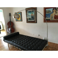 Black Barcelona Daybed With Stainless Steel Frame